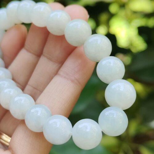 Light Green Jadeite Harmony Bracelet - Singapore Jalan Meragi Road Y.P.Q certified testing - approved 1