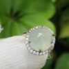 Jadeite Blooming Elegance S925 Ring - SG Jalan Meragi Road Y.P.Q certified testing - approved 1