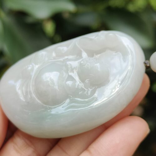 Jadeite Serenity Laughing Buddha Pendant - Jalan Meragi Road SG Y.P.Q Certified Quality Testing - Approved 7