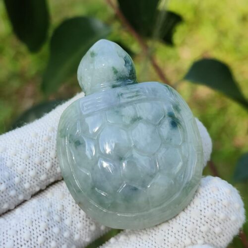 Jadeite Jade Turtle - Jalan Meragi Road Singapore - Y.P.Q certified testing - approved 4
