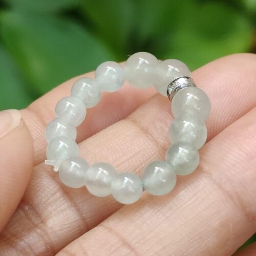 Icy Translucent Jadeite Serenity Ring - Singapore Jalan Meragi Road - Y.P.Q certified quality testing - approved 10