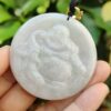 Natural Jadeite Jade Laughing Buddha Pendant - Jalan Meragi Road Singapore Y.P.Q certifed testing - approved 4