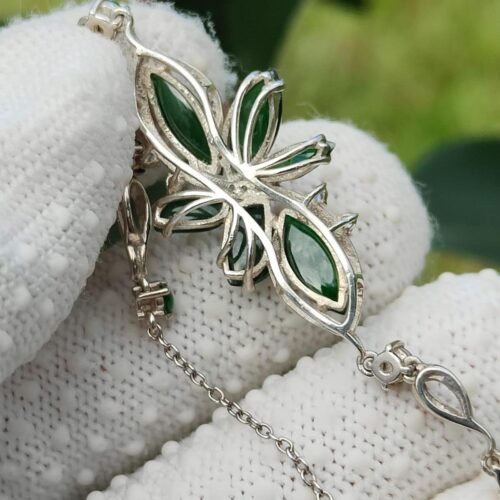 Vibrant Green Jadeite Jade - Jalan Meragi Road Singapore - Y.P.Q certified testing - approved 2