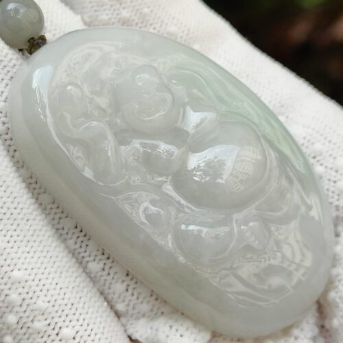 Jadeite Serenity Laughing Buddha Pendant - Jalan Meragi Road SG Y.P.Q Certified Quality Testing - Approved 9