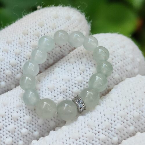 Icy Translucent Jadeite Serenity Ring - Singapore Jalan Meragi Road - Y.P.Q certified testing - approved 1