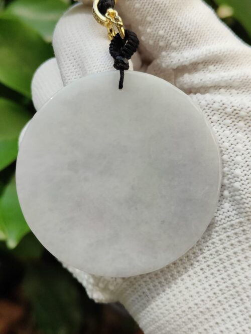 Natural Jadeite Jade Laughing Buddha Pendant - Jalan Meragi Road Singapore Y.P.Q certifed testing - approved 2