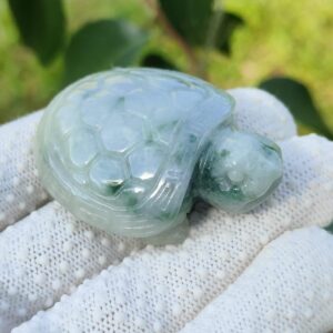 Jadeite Jade Turtle - Jalan Meragi Road Singapore - Y.P.Q certified testing - approved 1
