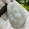 Jadeite Serenity Laughing Buddha Pendant - Jalan Meragi Road SG Y.P.Q Quality Testing - Approved 2