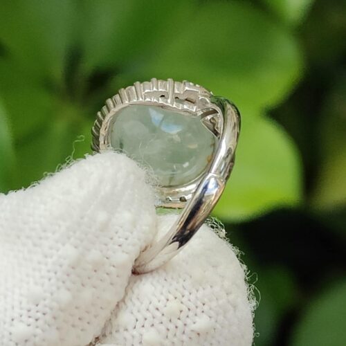 Jadeite Blooming Elegance S925 Ring - SG Jalan Meragi Road Y.P.Q certified quality testing - approved 6