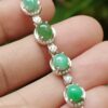 Verdant Harmony Jadeite Cabochon Bracelet - Jalan Meragi Road SG Y.P.Q Certified testing - approved 4