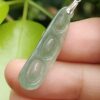 Jadeite Triple Prosperity Bean Pendant - Jalan Meragi Road Singapore Y.P.Q certified testing - approved 5