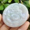 Natural Jadeite Jade Laughing Buddha Pendant - Jalan Meragi Road Singapore Y.P.Q certifed testing - approved 3