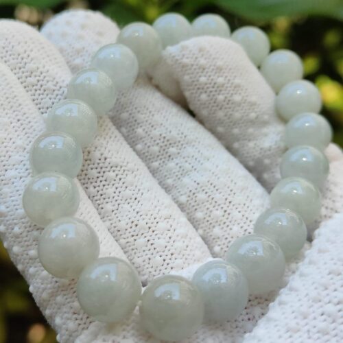 Light Green Jadeite Harmony Bracelet - Singapore Jalan Meragi Road Y.P.Q certified testing - approved 3