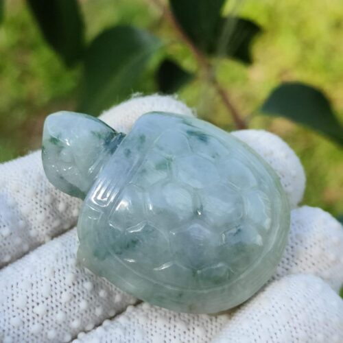 Jadeite Jade Turtle - Jalan Meragi Road Singapore - Y.P.Q certified testing - approved 3