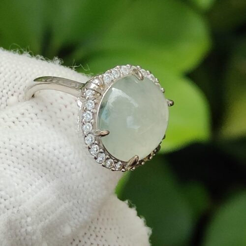 Jadeite Blooming Elegance S925 Ring - SG Jalan Meragi Road Y.P.Q certified quality testing - approved 8