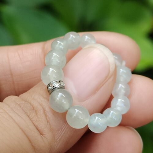 Icy Translucent Jadeite Serenity Ring - Singapore Jalan Meragi Road - Y.P.Q certified quality testing - approved 7