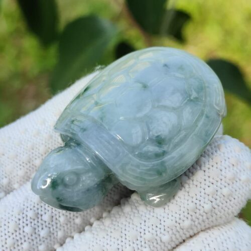 Jadeite Jade Turtle - Jalan Meragi Road Singapore - Y.P.Q certified quality testing - approved 9